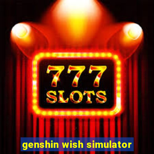 genshin wish simulator